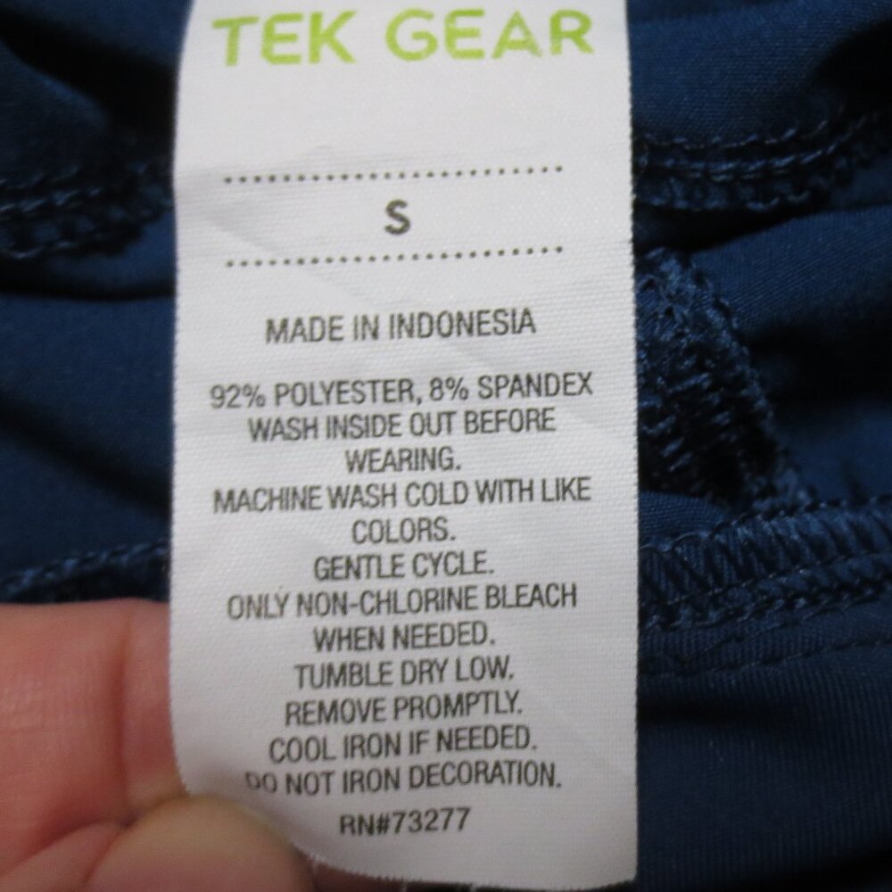 4/$14 TEK GEAR womens SHORTS teal ATHLETIC high waist YOGA running SIZE SMALL - Picture 4 of 8